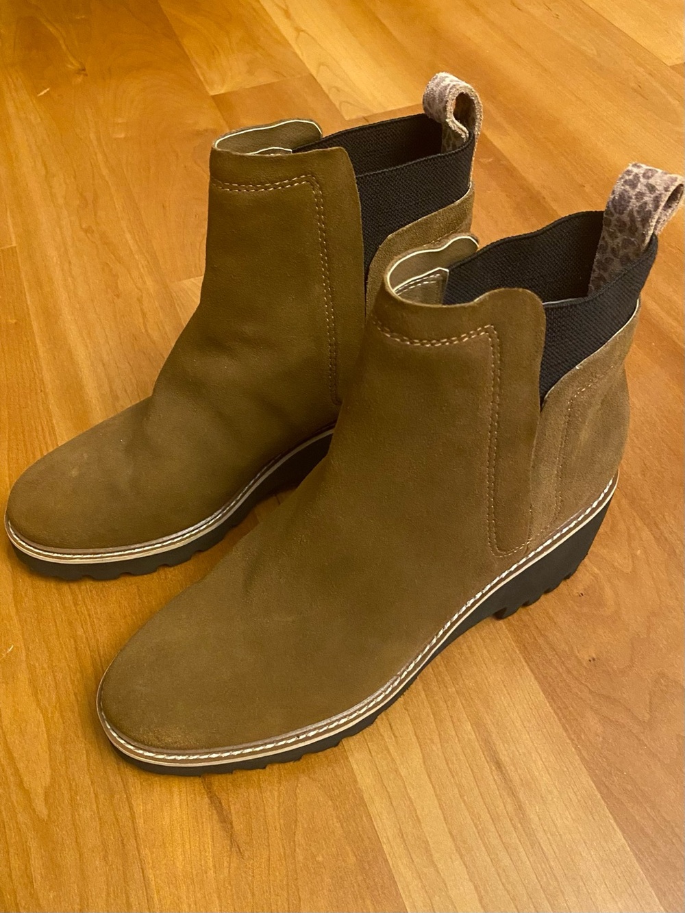 Dolce Vita Brown Suede Huey Chelsea Ankle Booties